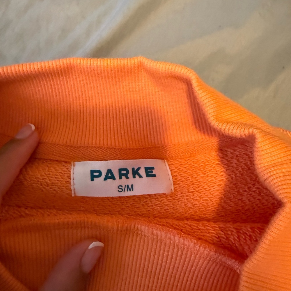 Parke Women's Orange Turtleneck Sweater